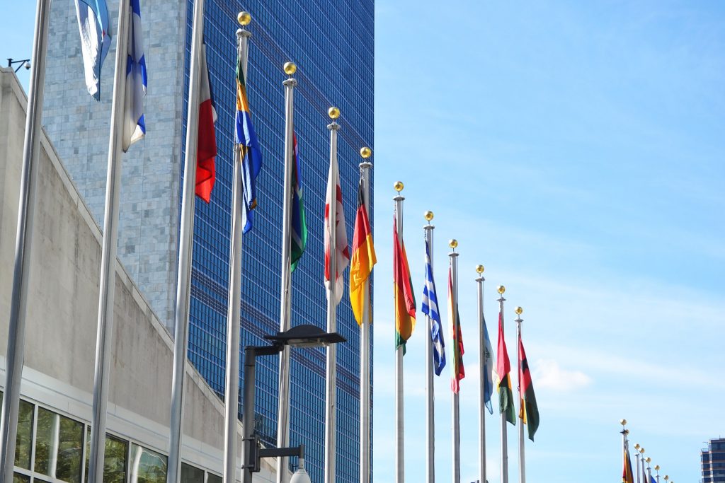 Flags at the UN